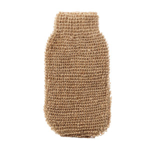 Japanese Style Jute Exfoliating Gloves and Jute Back Wash Strap Shower Scrubber Body Cleaning Kit for Body and Face Back Baths
