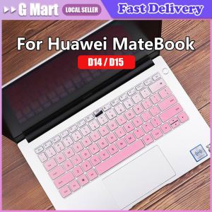 For Huawei MateBook D14 D15 14 Inch (AMD) 2018 2019 Notebook D14 14.0 Silicone Laptop Keyboard Cover Protector Skin