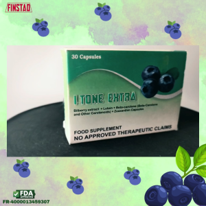 I-TONE EXTRA bilberry extract + lutein + beta-carotene + zeaxanthin capsules ✅FDA Approved