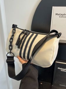 Nylon Shoulder Bag Womens 2026 New Small Design Crossbody Bag Internet Celebrity Product Summer Versatile Wide Belt Bag