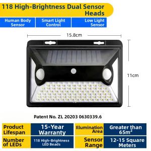 Xlys | Solar Motion Sensor Outdoor Home Lighting Waterproof Street Light