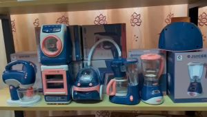 Ready Stock Simulation vacuum cleaner washing machine Toys Juicer Pretend Play Girls Toys Sound&light Home Appliances