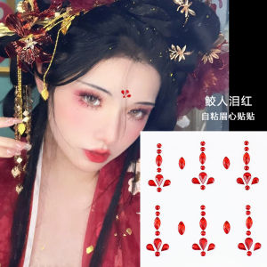 Diamond Sticker Face Adhesive Kids 61 Stage Decoration Diamond Sticker Light Diamond Internet Celebrity Eye Makeup Self-Adhesive Star Moon