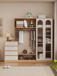 Wooden Multifunction Cabinet and Coat Rack