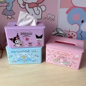 Tempat Tissue Sanrio Cinnamoroll Kotak Tisu Portable Pu Leather Tissue Box - KT018