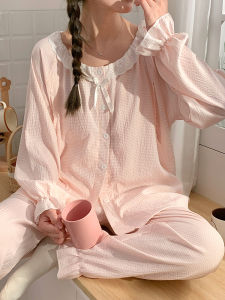 Cloud Cotton Maternity Nightgown with Chest Pad Postpartum Thin Summer Home Clothes for Pregnant Women in August And September