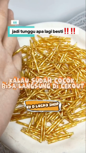 payet bambu panjang jepang manik mote ukuran 3 cm per 10 gram