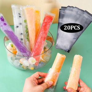 YESPERY 20pcs/Bag Summer Homemade Popsicle Mold Bag Bpa Zipperless Disposable Yogurt Fruit Smoothie Frozen Bag