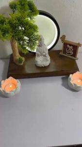 Cốc Nến Thạch Cao Thơm Hoa Sen Cốc Đựnng Nến Tealight - Cốc Hoa Sen Khuếch Tán Tinh Dầu OHHAND
