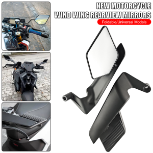 Adjustable Motorcycle Wind Wing Side Rearview Mirror For YAMAHA MT07 For DUKE 990 For Ducati V4 For Kawasaki Z90 For Suzuki