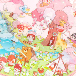 3D Miniature Scene Stickers Childrens Educational Toys Boys Girls Fun Decoration Paper Crafts Creative Gift