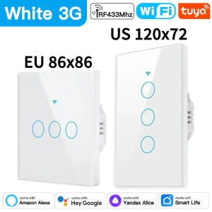 TNCE Tuya Switch WIFI RF US/EU 1/2/3/4 Gang No/With Neutral Wire Wall LED Light Controller Smart life Voice Alexa Google Home
