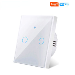 Tuya WiFi Smart Touch Switch EU Two Wiring Methods LED 1/2/3Gang Wall Light Switches Smart Life Home Via Alexa Google Home