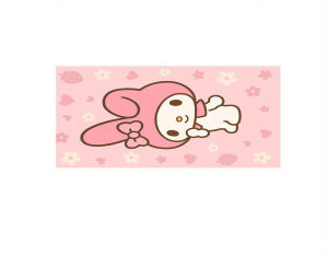 Sanrio | 1 Kuromi Purple Beach Towel 2D Single Print Cute Home Decor Outdoor Accessory Soft Functional Cartoon-Themed Attractive Durable