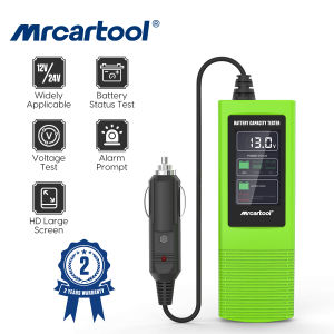 MRCARTOOL B50 12V 24V Máy kiểm tra dung lượng pin ô tô 2 inch màn hình lớn độ nét cao hiển thị công cụ phát hiện điện áp ô tô