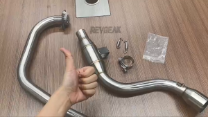 REYGEAKT For Suzuki Gixxer155 Gsx 150f Gixxer 155 150 Elbow Heade Pipe Exhaust Big Catalyst Stainless Steel