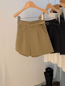 Quần Short Nữ Lưng Cao Kèm Đai Cạp Tam Giác Quần Đùi Chất Tuyết Mưa Nhiều Màu Lưng Cao Cạp Tôn Dáng -HLS- Mã 069C