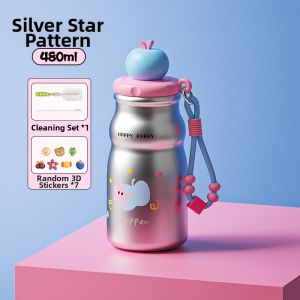 CHICU TOM | Compact Portable Cute Straw Thermos For Women