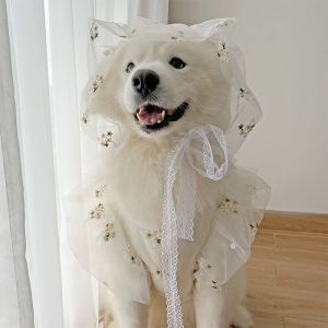 Pet Dog Medium Large Dog Spring/Summer Winter Clothes Thin Wedding Suit Weddings Wedding Samo Golden Retriever