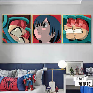 Aokizy Hanging Painting Trendy Anime Poster Dormitory Bedroom Bedside Ins Style Two-Dimensional Decorative Mural Wall Sticker 3D