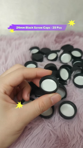 Black Screw Cap 24mm/28mm Neck Size | Durable and Secure | Pack of 20/50/100 pcs | Haven & Hearth Creations