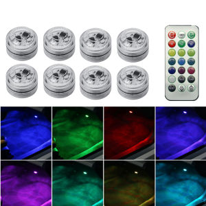 Auto Mechanist Car LED Atmosphere Light with 13 Colors Switching Wireless Remote Control Ambient Lamp Car Accessories