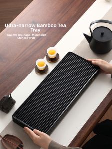 SHANGYANFANG | Bamboo Water Storage Drainage Long Tea Tray