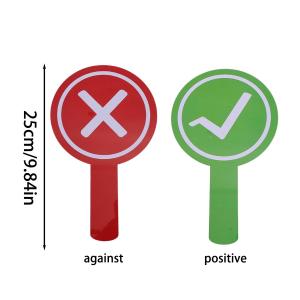 Dual Sided True & False Handheld Sign Response Card Correct or Incorrect Answer Paddle for Classroom Interaction Party Games Props