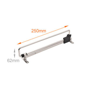 Parts Pull Out Hanger NeW 1PCS Iron + Plastic Rail Storage Wardrobe Clothes Extending Rack Holder High Quality