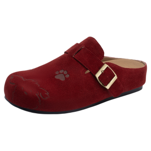 Josiny | Ladies Red Casual Lazy Shoes