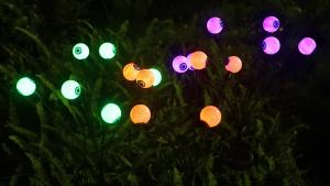 SXH Solar Halloween Ghost Eye Ground Lamp Garden Ghost Festival Festival Atmosphere Firefly Decorative Lights