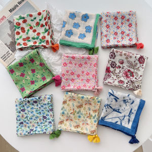 Khăn Choàng Lụa Hoa Họa Tiết Hoa Phong Cách Pháp Mùa Xuân Hè Đa Năng Cho Nữ Đi Biển Chụp Ảnh Thời Trang Trang Trí Phụ Kiện