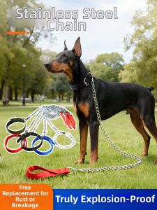 VOA | Bite-Resistant Shock-Proof Dog Chain for Medium and Large Dogs