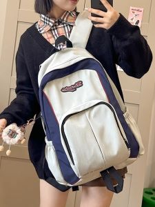 OUDENGPAI | Casual Korean Style Womens Backpack Lightweight Travel Bag Large Capacity Leisure Workwear Small Niche High Aesthetic Value Bookbag