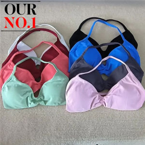 Fashion Thin Neck Bra 2025 Gym Top High Support Thin Shoulder Strap Sports Seamless Bra Summer Ladies Exercise Yoga Vest Bra