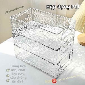 Hộp Lưu Trữ Đựng Đồ Trong Suốt Có Thể Đặt chồng
