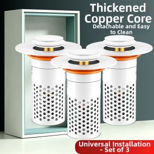 SUNINLIFE | Universal Anti-Odor Filter Push Button Basin Drain Stopper