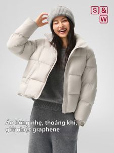S&W | Áo Khoác Lông Vũ Ngắn Cổ Cao Nhẹ Mềm