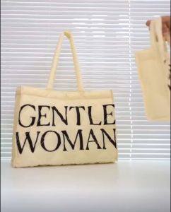 GENTLE WOMAN Puffer Tote Bag / Tas Tote Bag Trending / Tote Bag Gentlewoman Premium Quality/ Tas Puffy Empuk