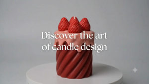 Strawberry Cake Candle