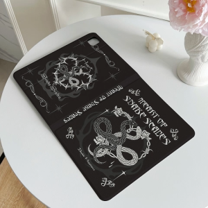 เคสไอแพด งูขาวดำ Gen11 Pro11 Air5 Air7/6 สไตล์ดาร์ก เคสiPad Pro12.9 22/21/20 Gen9/8 Mini7/6 Air4 Air2/1 Mini5/4 Pro10.5