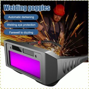 Automatic Darkening Glasses Broad Vision Sun Protection Welding Glasses Eye Protection Durable