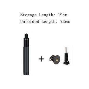 For GoPro 13 12 11 10 9 Invisible Selfie Stick Bullet Time Handheld Tripod for Insta360 X5 X4 X3 DJI Osmo Nano Action 360 Camera