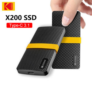 Kodak | Kodak X200 1TB Portable SSD USB 3.1 Type-C External Solid State Drive for PS4 Laptop MacBook PC Tablet Phone 512GB 256GB
