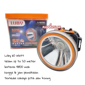 Luby Senter Kepala Selam 60 Watt L 1816 Sea Master Diving Head Lamp