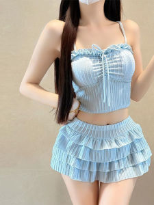 V.C.I | Elegant Bubble Style Two-Piece Swimsuit Set
