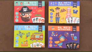 Đồ Chơi Ghép Hình Nam Châm Phiên Bản Mới Gồm Bao Gồm Trò Chơi BoardGame - Mideer Magnets Toys