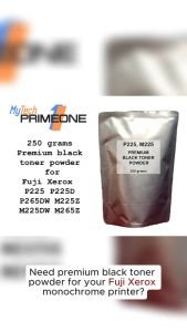 300 grams P225 P225D P265DW M225Z M225DW M265Z M375 M375Z Premium black toner powder for Fuji Xerox monochrome printers
