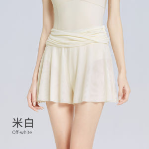 aiwuge | Thin Mist Series Ballet Shorts Gymnastics Practice Pants Soft Mesh Skirt Pants