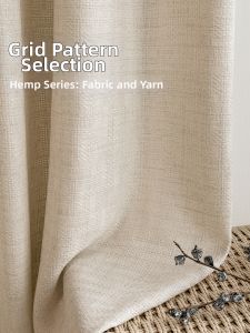 Sheer and Opaque Living Room Bedroom Curtain